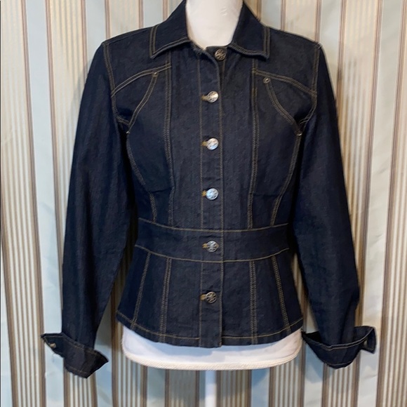 Bill Blass Jeanswear Denim Jacket, size PM. - Picture 1 of 5